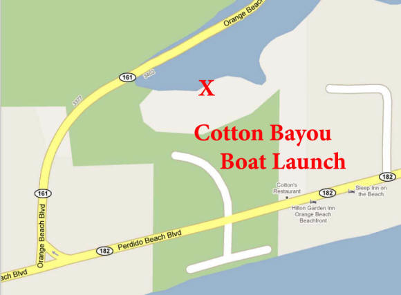 Cotton Bayou Boat Launch Orange Beach, Alabama